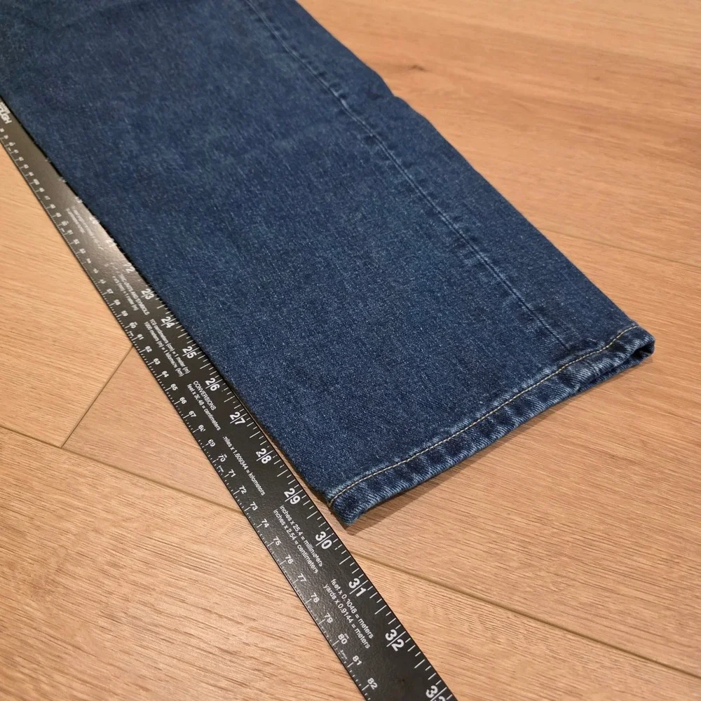 Banana Republic City Jean Tapered Trouser Mens 34x30 Medium Wash Cotton Hemp
